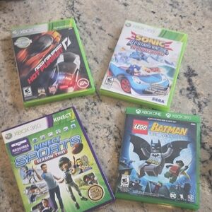 360 Video Game Bundle - Green Cases